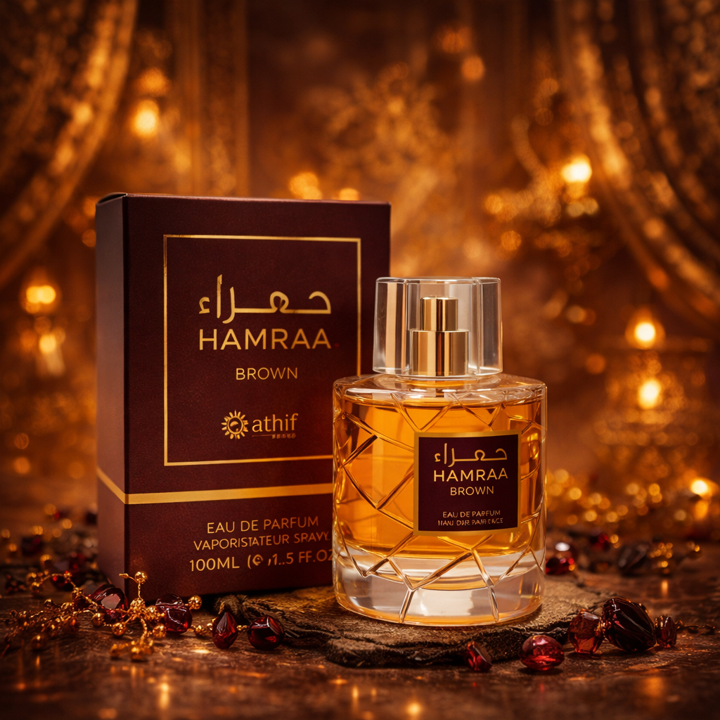 Hamraa Brown fragrance notes of Cedar and Warm Spices - Authentic perfume online Canada