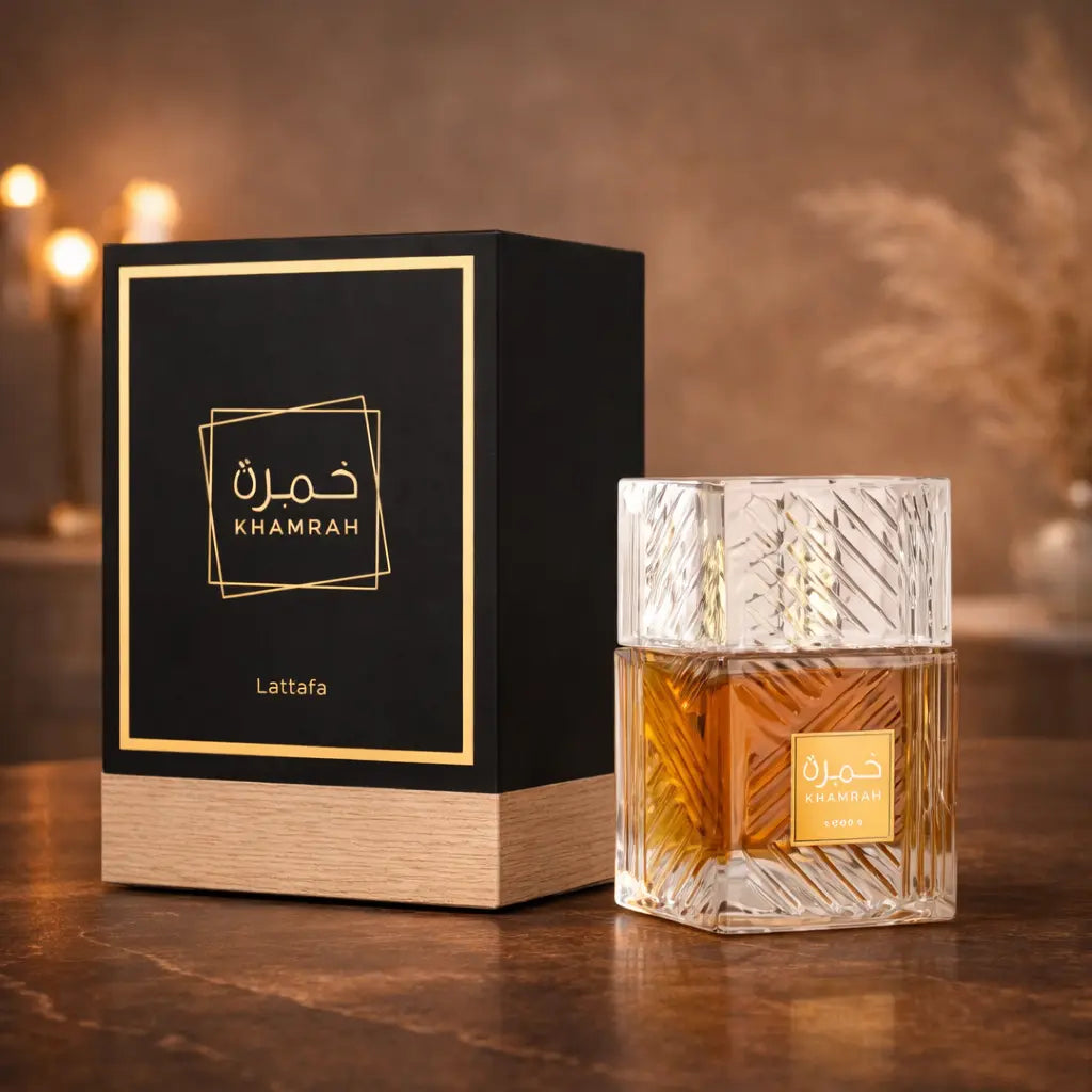 Khamrah Perfume Luxury Crystal Bottle - Authentic Arabian Scents Canada