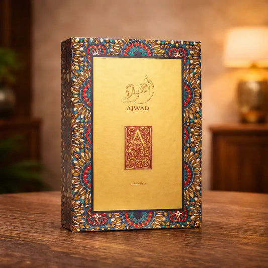 Close up of Ajwad by Lattafa - Authentic Arabian Perfume Store Canada