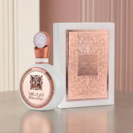 Lattafa Fakhar Women 100ml EDP rose gold bottle - Best white floral long lasting perfume