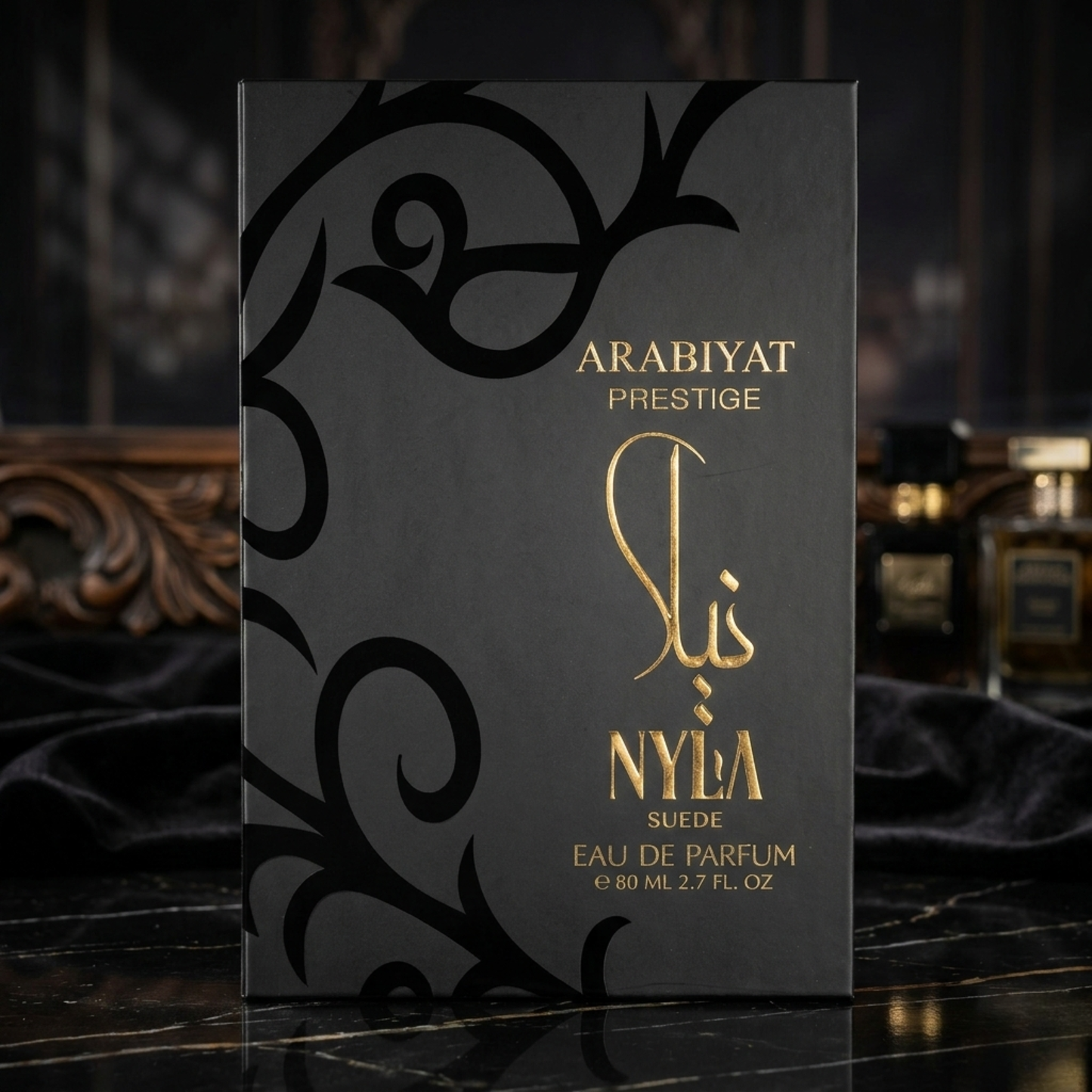 Arabiyat Prestige Nyla Suede luxury packaging - Best perfume for date night and winter
