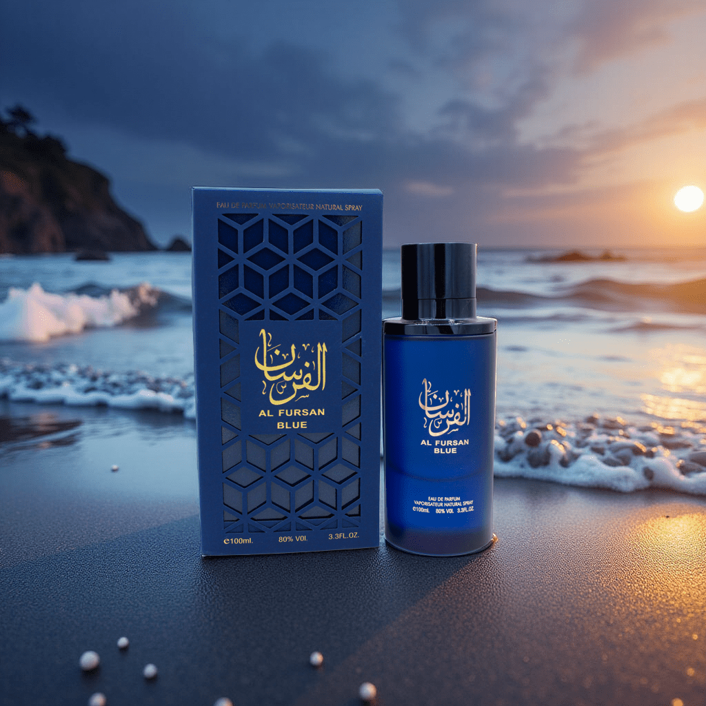 Aura Fragrances Al Fursan Blue perfume notes of Citrus and Amber - Long lasting fragrance for men