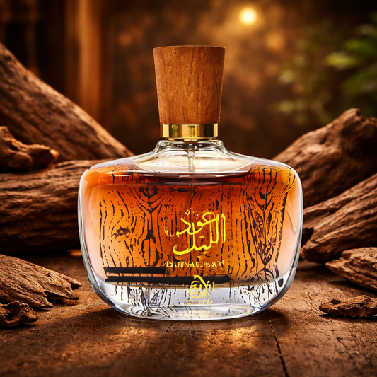 Arabiyat Oud Al Layl 100ml EDP bottle - Long lasting beast-mode oud perfume.