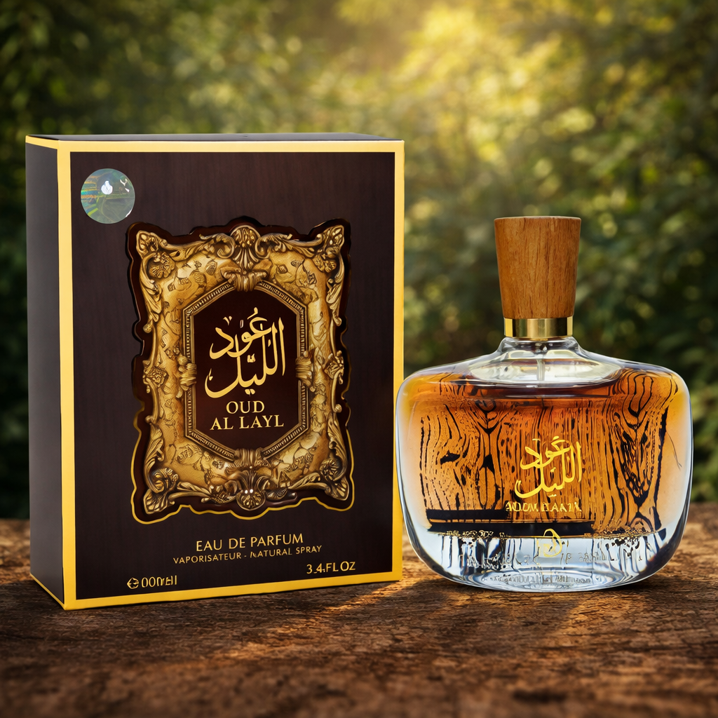 Oud Al Layl fragrance notes of Saffron and Amber - Authentic perfume online Canada