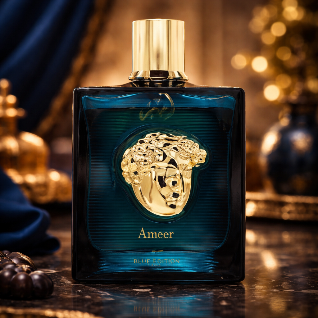 Ameer Blue Edition 100ml EDP sleek blue bottle - Long lasting masculine fragrance for men