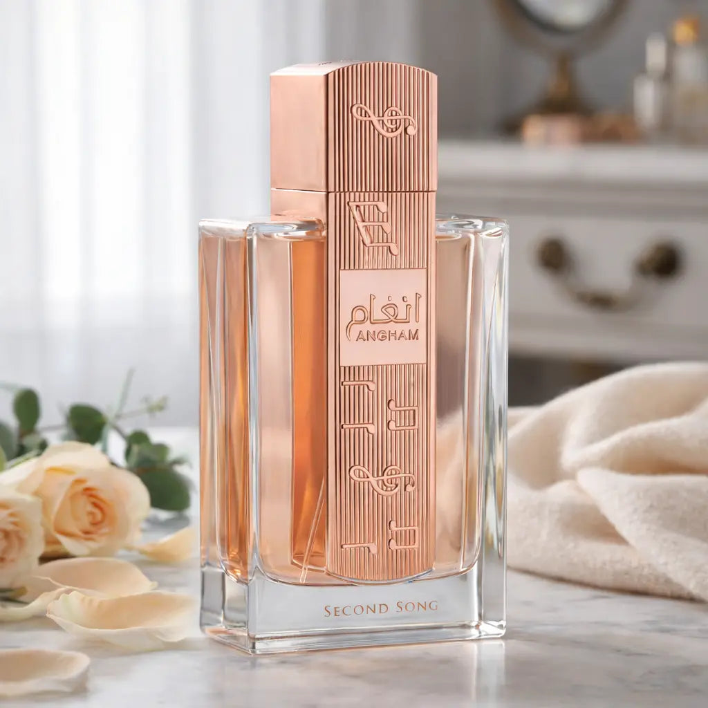 Lattafa Angham Second Song Eau De Parfum 100ml Bottle and Box