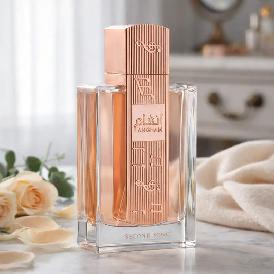 Lattafa Angham Second Song Eau De Parfum 100ml Bottle and Box