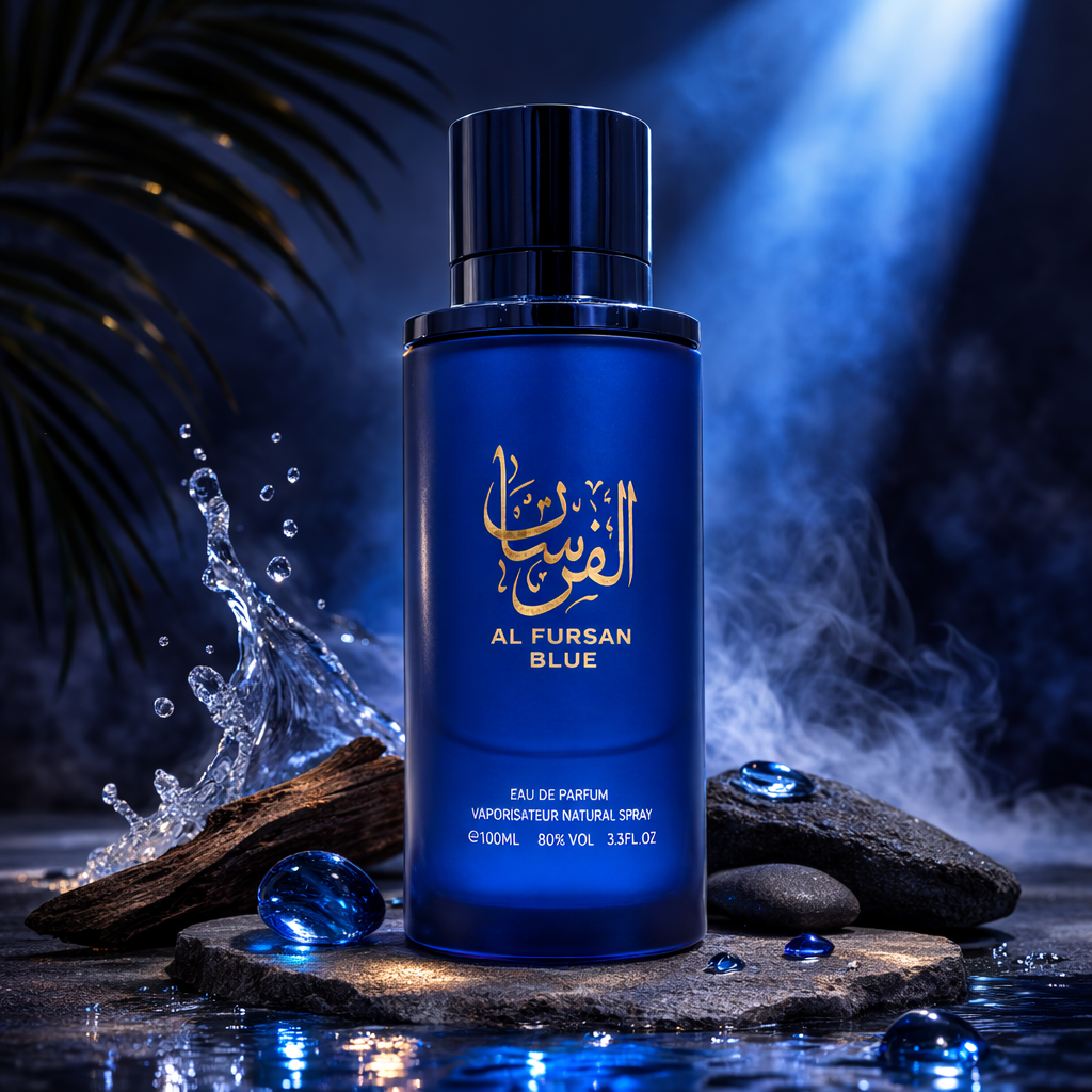Al Fursan Blue 100ml EDP sleek blue bottle - Fresh and vibrant perfume for men Canada