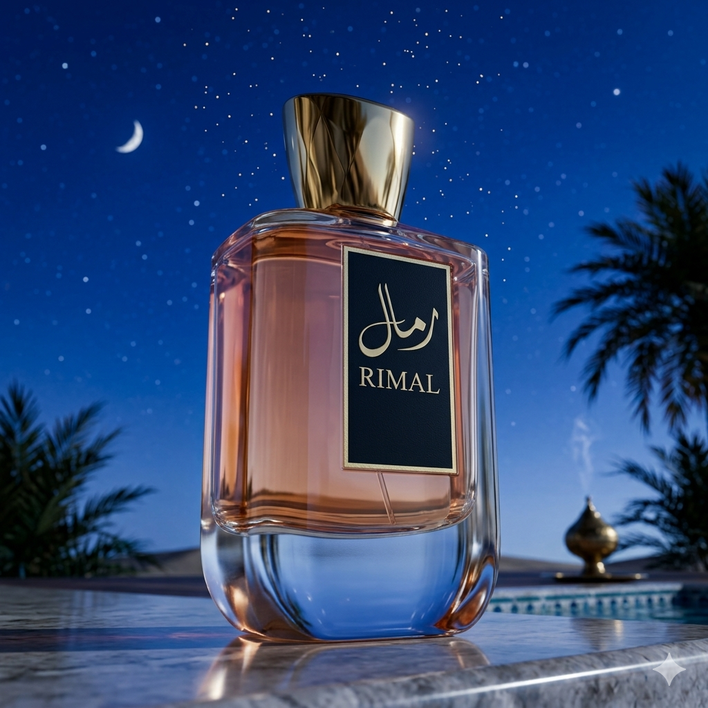 Rimal Women 100ml EDP elegant bottle - Long lasting fresh woody floral perfume for women