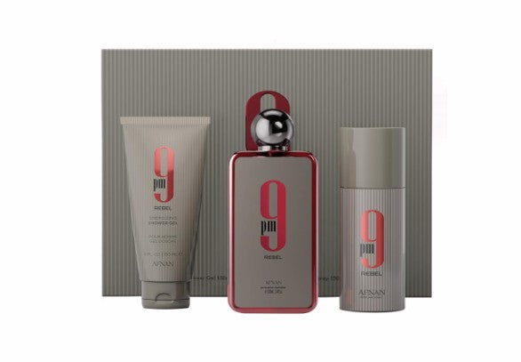 Afnan 9 PM Rebel Unisex Luxury Perfume Gift Set